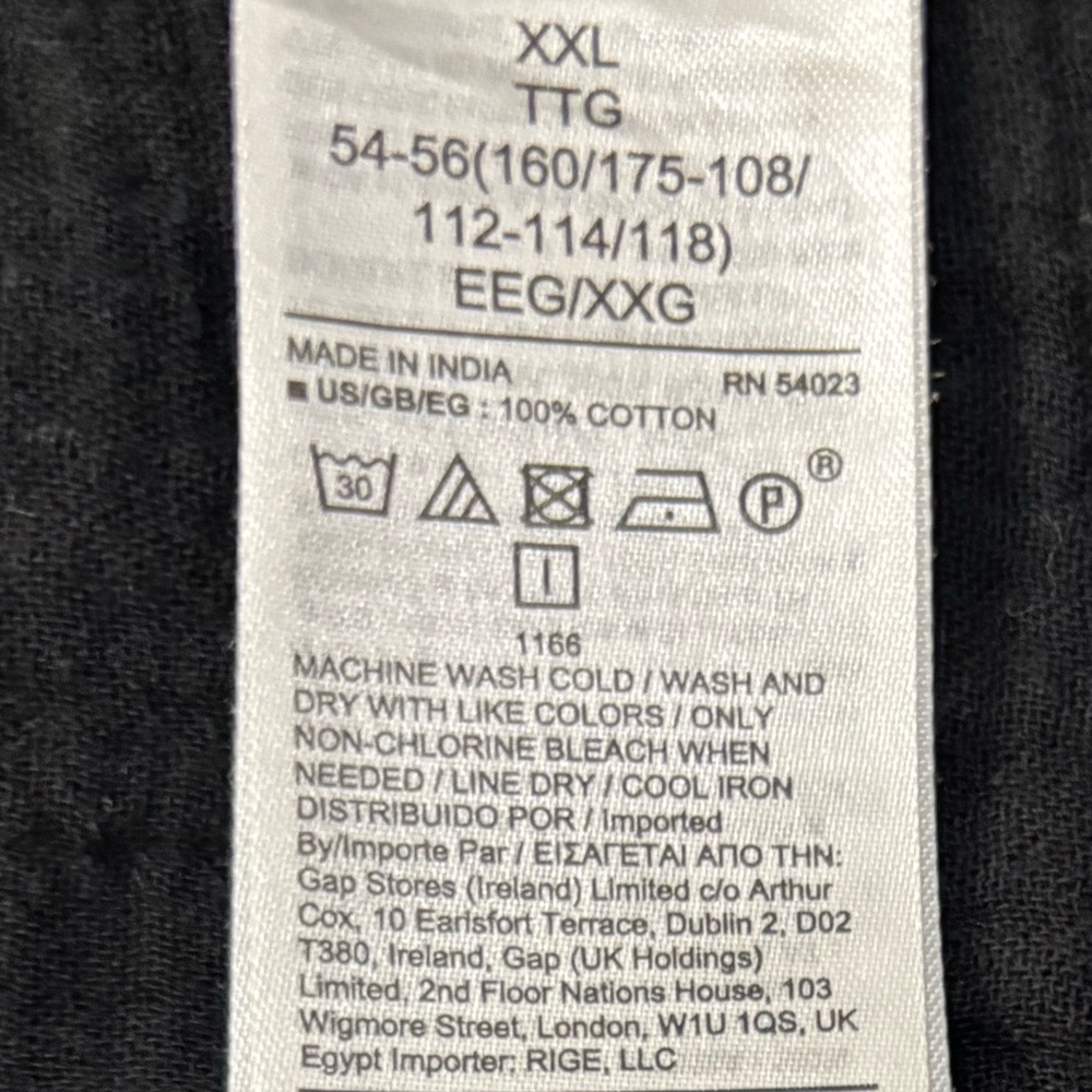 Ruffle Hem Tiered Dress Lightweight Flowy Gauze Neutral Black Gap Size XXL - Picture 15 of 16